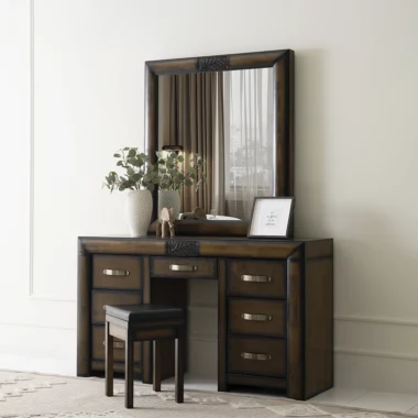Aris Dresser W/T Mirror – Dark Brown