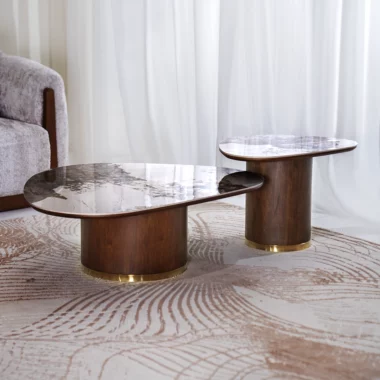 Crystal Coffee Table Set of 2