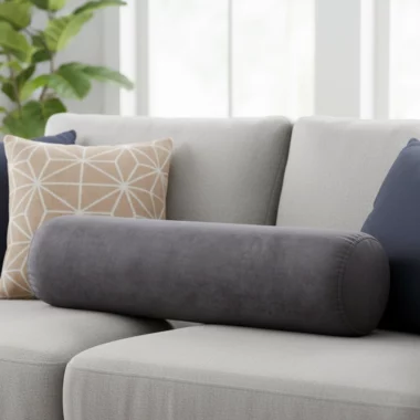 Mia Bolster Pillow In Fabric