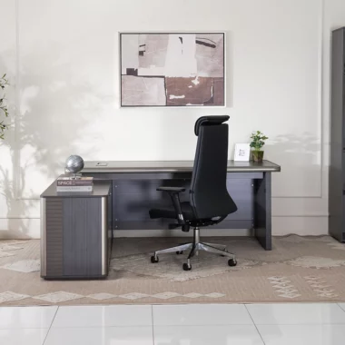 Zion Office Desk -Dark Oak