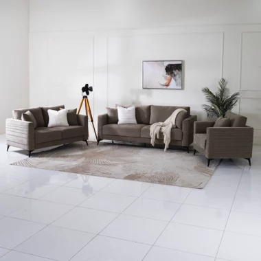 Line Sofa Set – Brown