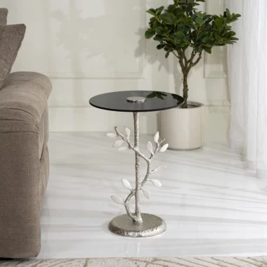 Malfoy Branch Side Table Glass Top