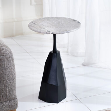 Toni Accent Table With Marble Top