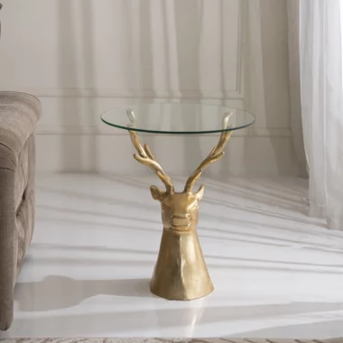 Eazi Accent Table With Glass Top