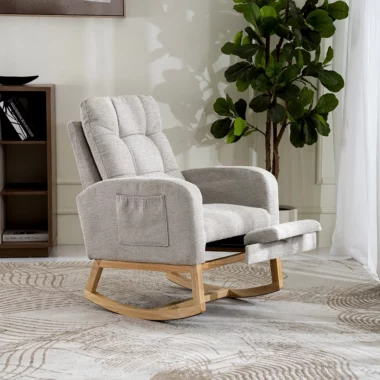 Kamari Rocking Chair With Leg Rest