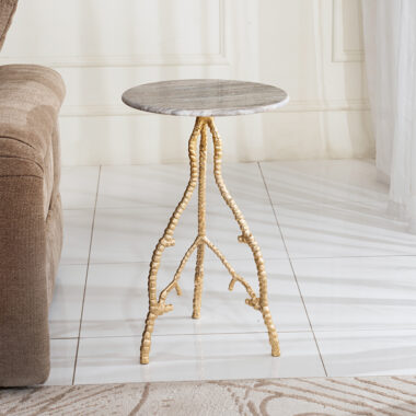 Luis Accent Table With Marble Top