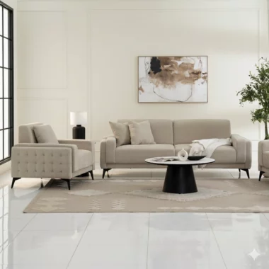 Cero 6-Seater Sofa Set -Beige