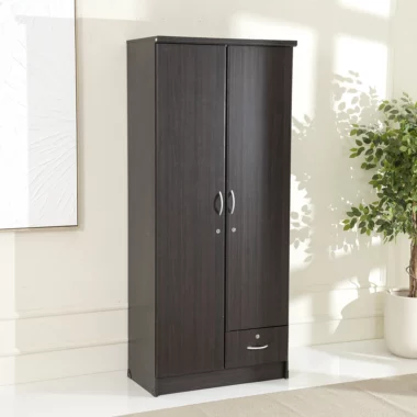 Donni 2 Door Wardrobe -Cappuccino