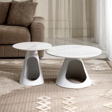 Sanchez Coffee Table Set of 2 -White