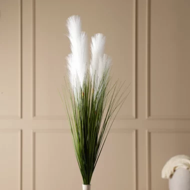 Grevia Reed Without Vase -White 85cm