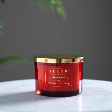 Lueur Rose Wood Jar Candle