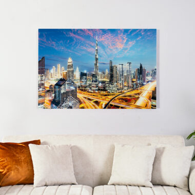 Opaline Burj Khalifa Tempered Glass Wall Art -120x80cm