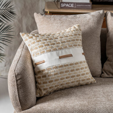 Miraj Jacquard Cushion Khaki -45x45cm