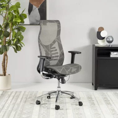 Alford High Back Office Chair -Grey