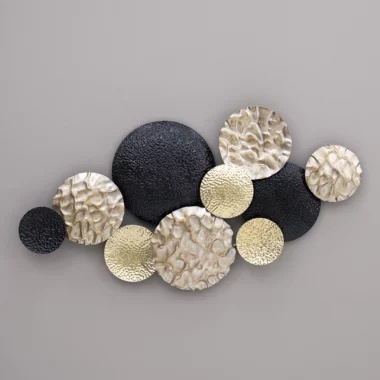 Castora Metal Wall Decor Black/Gold -116x60cm