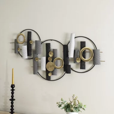 Castora Metal Wall Decor Black/Grey -118x57cm