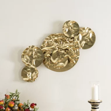 Castora Metal Wall Decor Gold 41x81cm
