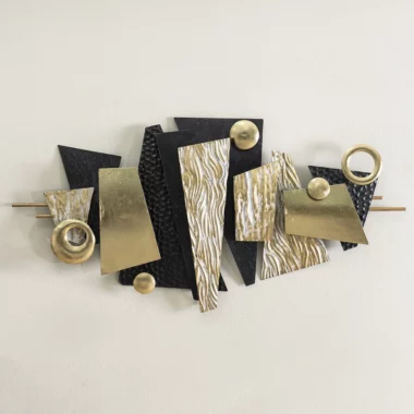 Castora Metal Wall Decor Gold/Black -47x90cm