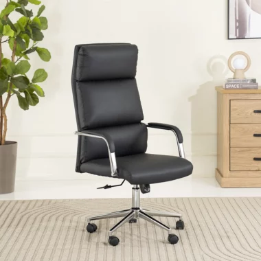 Liya High Back Office Chair -Black