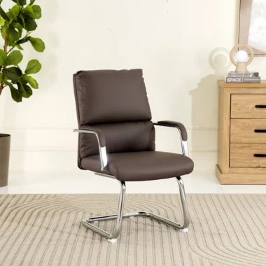 Liya Visitor Chair -Brown