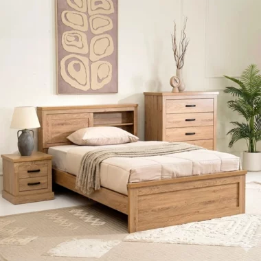Majestic Single Bedroom Set 6 pcs 200×120