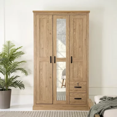 Majestic 3 Door Wardrobe -Oak
