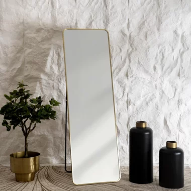 Nexa Metal Standing Mirror Gold -50x160cm