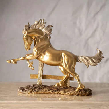 Valor Galloping Horse Gold -52.5x13x39.3cm