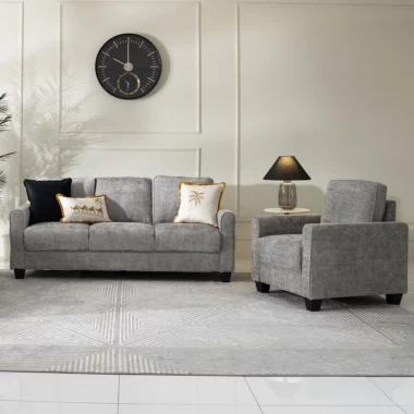 Bloom 6-Seater Sofa Set -Metal Grey