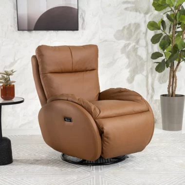 Spring Single Electric Recliner – Tan