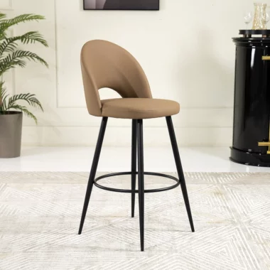 Stella Bar Stool -Brown & Black