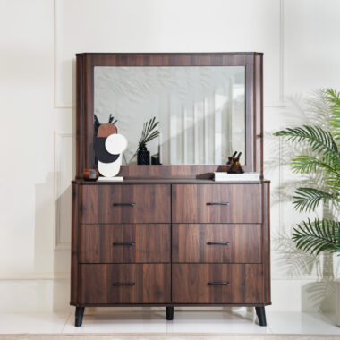 Suzanne Dresser With Mirror -Columbia Walnut