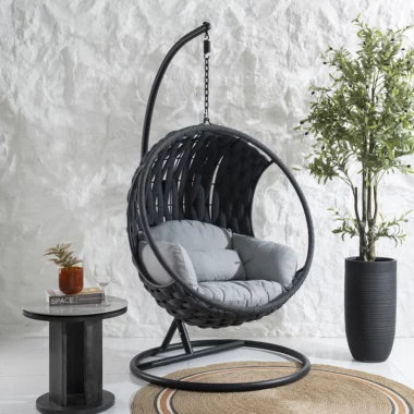 Darius Swinging Chair -Grey