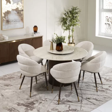 Petals 6-Seater Round Dining Set