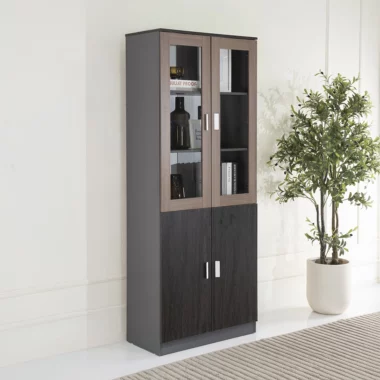 Sky File Cabinet -Grey Walnut