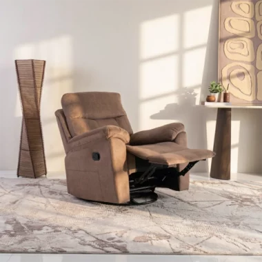 Asos Recliner Sofa With Swivel & Rocker -Brown