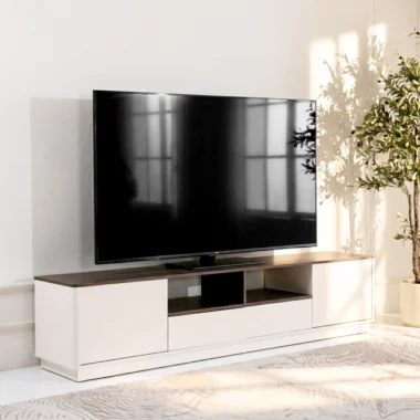 Cicada Tv Unit -Black Oak & Beige
