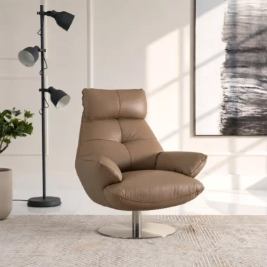 Lincon Swivel Chair -Beige