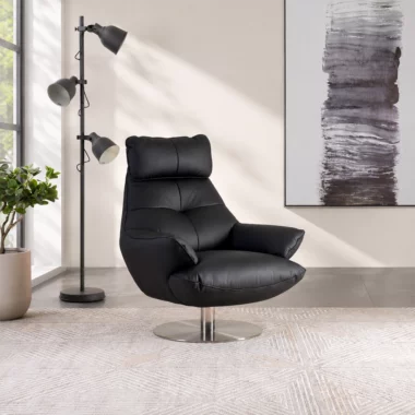 Lincon Swivel Chair -Black