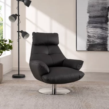 Lincon Swivel Chair -Grey