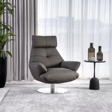 Lincon Swivel Chair -Taupe
