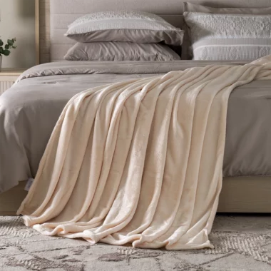 Celestine Solid Blanket -Beige -200x230cm