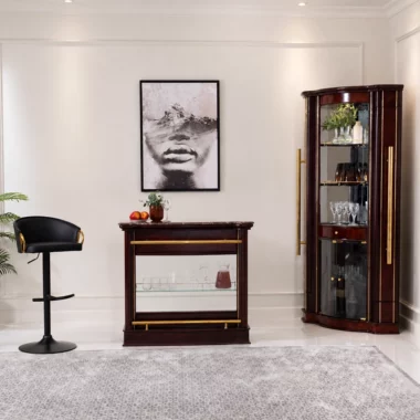 Bar Cabinet – Cherry Gold