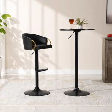 Aifred Bar Chair -Black